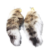 Bobcat Tail Earrings  #6258  Mountain Man Earrings