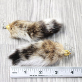 Bobcat Tail Earrings  #6258  Mountain Man Earrings