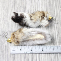 Bobcat Tail Earrings  #6258  Mountain Man Earrings