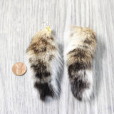 Bobcat Tail Earrings  #6258  Mountain Man Earrings