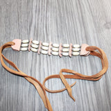 1 Bone Hairpipe Bead Arm Band  #1767        Mountain Man Jewelry