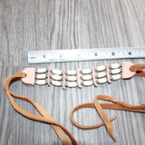 1 Bone Hairpipe Bead Arm Band  #1767        Mountain Man Jewelry