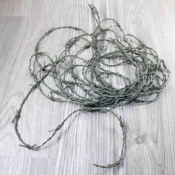 10 Yards of Leather Barbed Wire Gray Color  #1049