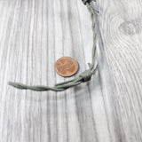 10 Yards of Leather Barbed Wire Gray Color  #1050
