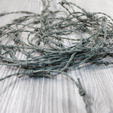 10 Yards of Leather Barbed Wire Gray Color  #1050