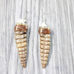 Extra Large Rattlesnake Rattle Earrings  #6358  Mountain Man Earrings