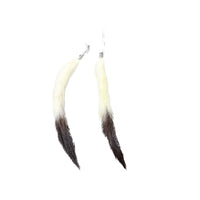 Ermine Tail Earrings  #4458  Mountain Man Earrings