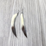 Ermine Tail Earrings  #4458  Mountain Man Earrings