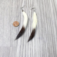 Ermine Tail Earrings  #4458  Mountain Man Earrings
