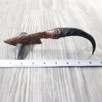 Springbok Horn Handle Stone Blade Ornamental Knife #6458    Mountain Man Knife