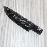 1 Obsidian Ornamental Knife Blade  #867   Mountain Man Knife