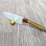 50 Cal Handle Opalite Blade Ornamental Knife #3558     Mountain Man Knife