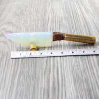 50 Cal Handle Opalite Blade Ornamental Knife #3558     Mountain Man Knife