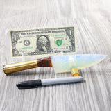 50 Cal Handle Opalite Blade Ornamental Knife #3558     Mountain Man Knife