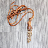 Very Very Large Rattlesnake Rattle  Necklace  #25467    Mountain Man Necklace