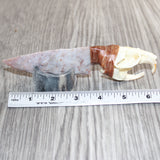 Muskrat Skull Handle Stone Blade Ornamental Knife #08567    Mountain Man Knife