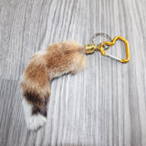 1 Bobcat Tail Key Ring # 467 Taxidermy Keychain Tassel Bag Tag