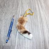 1 Bobcat Tail Key Ring # 467 Taxidermy Keychain Tassel Bag Tag