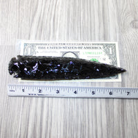 1 Obsidian Ornamental Spearhead  #3049 Arrowhead