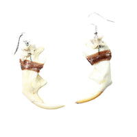 Muskrat Jaw Earrings  #6558  Mountain Man Earrings