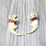 Muskrat Jaw Earrings  #6558  Mountain Man Earrings
