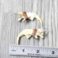 Muskrat Jaw Earrings  #6558  Mountain Man Earrings