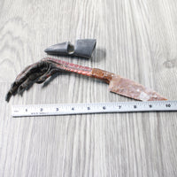 Turkey Foot Handle Stone Blade Ornamental Knife #7658    Mountain Man Knife