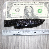 1 Obsidian Ornamental Knife Blade  # 467  Mountain Man Knife
