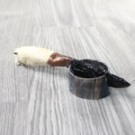 Coyote Foot Handle Obsidian Blade Ornamental Knife #7658  Mountain Man Knife