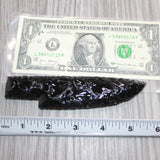 1 Obsidian Ornamental Knife Blade  # 267