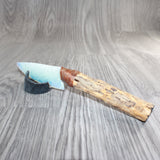 Cholla Cactus Wood Handle Opalite Blade Ornamental Knife #21367