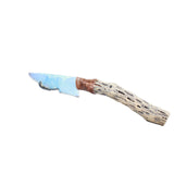 Cholla Cactus Wood Handle Opalite Blade Ornamental Knife # 21867