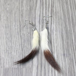Ermine Tail Earrings  #6958  Mountain Man Earrings