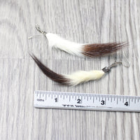 Ermine Tail Earrings  #6958  Mountain Man Earrings