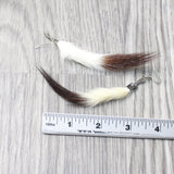 Ermine Tail Earrings  #6958  Mountain Man Earrings