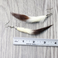 Ermine Tail Earrings  #6958  Mountain Man Earrings