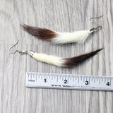 Ermine Tail Earrings  #6958  Mountain Man Earrings