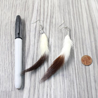 Ermine Tail Earrings  #6958  Mountain Man Earrings