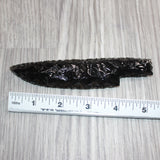 1 Obsidian Ornamental Knife Blade  # 967