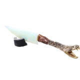 Rattlesnake Head Handle Opalite Blade Ornamental Knife #caldw     Mountain Man Knife
