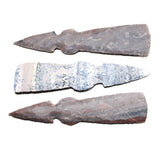 3 Stone Ornamental Tomahawk Heads #067    Agate Jasper Ax Axe Hatchet