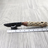 Cholla Cactus Wood Handle Obsidian Blade Ornamental Knife #0158  Mountain Man Knife