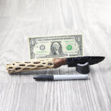 Cholla Cactus Wood Handle Obsidian Blade Ornamental Knife #0158  Mountain Man Knife