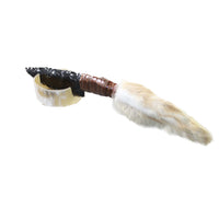 Rabbit Foot Handle Obsidian Blade Ornamental Knife #2349 Mountain Man Knife
