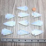 10 Large Opalite Ornamental Arrowheads  #767     Arrowhead