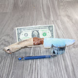 Coyote Foot Handle Opalite Blade Ornamental Knife # 27467