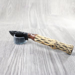 Cholla Cactus Wood Handle Obsidian Blade Ornamental Knife #3158  Mountain Man Knife
