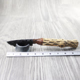 Cholla Cactus Wood Handle Obsidian Blade Ornamental Knife #3158  Mountain Man Knife