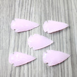 5 Large Glass Ornamental Arrowheads  #4159     Arrowhead