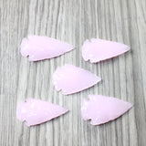 5 Large Glass Ornamental Arrowheads  #4159     Arrowhead